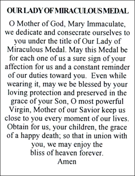 Our Lady of Miraculous Medal