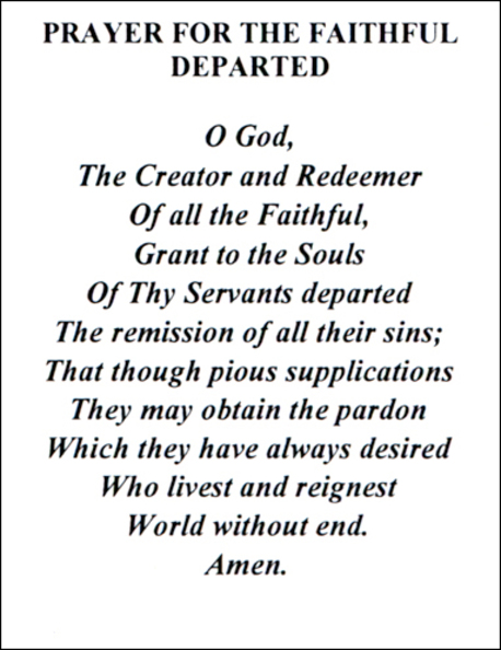 Prayer for the Faithful Departed