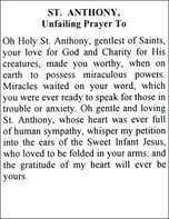 Unfailing Prayer to St. Anthony