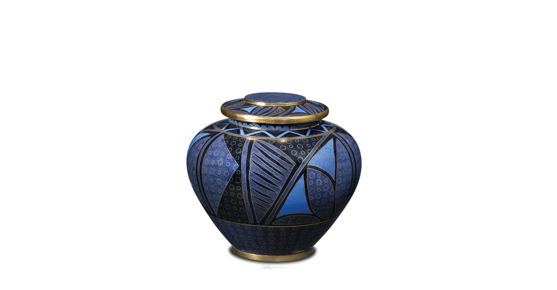 Anasazi Lapis Cloisonne Urn