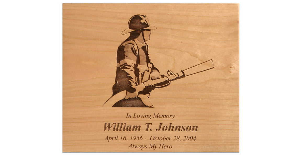 Customized Urn Panel (Clip art and personalization)